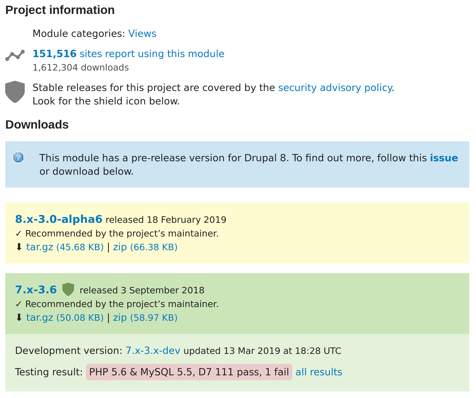 Drupal module security